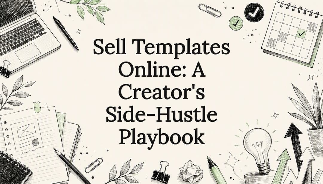 Sell Templates Online: A Creator's Side-Hustle Playbook