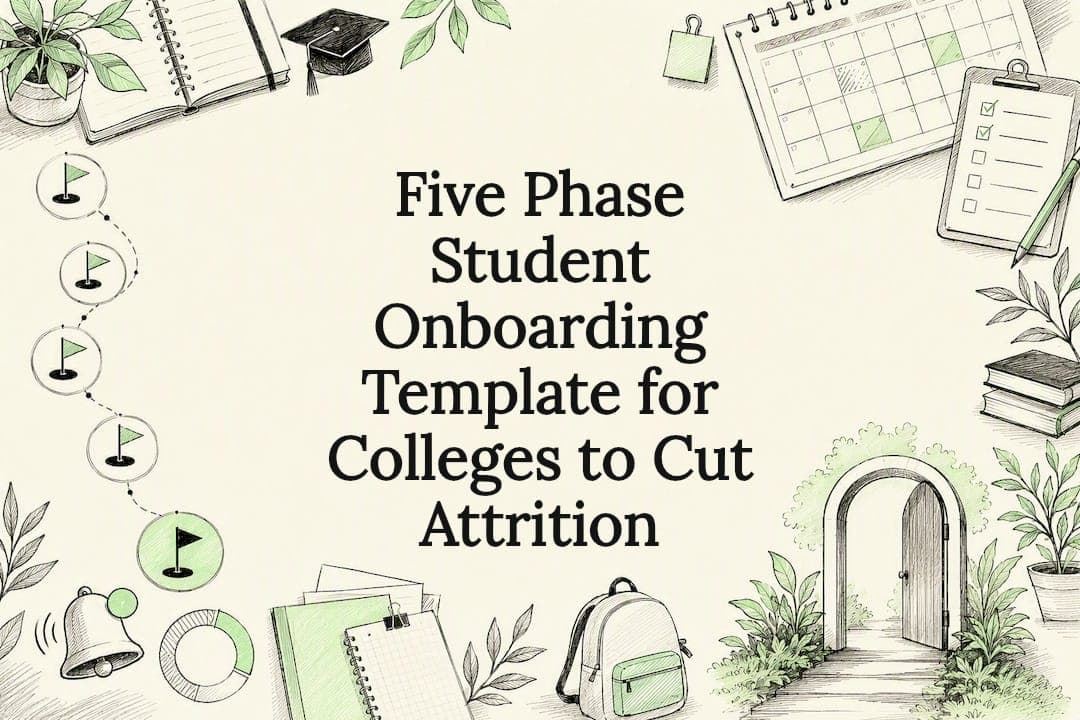 Five Phase Student Onboarding Template for Colleges to Cut Attrition