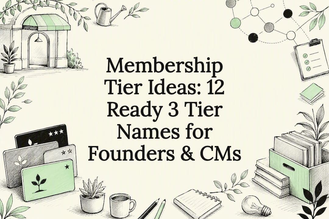 Membership Tier Ideas: 12 Ready 3 Tier Names for Founders & CMs