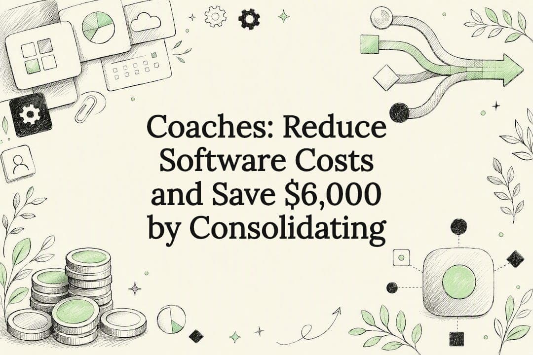Coaches: Reduce Software Costs and Save $6,000 by Consolidating