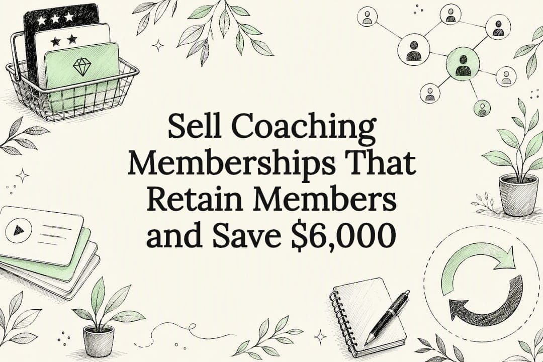 Sell Coaching Memberships That Retain Members and Save $6,000