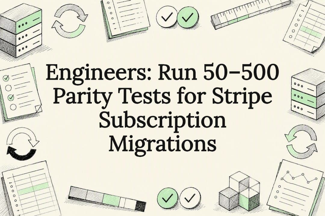 Engineers: Run 50–500 Parity Tests for Stripe Subscription Migrations