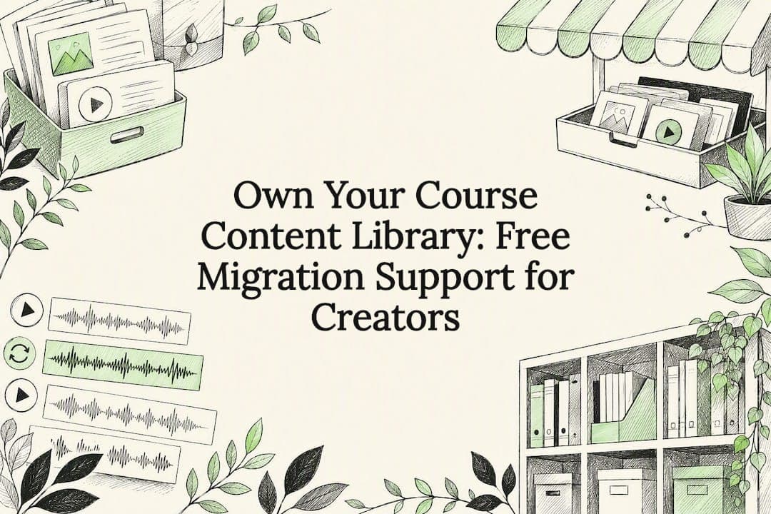 Own Your Course Content Library: Free Migration Support for Creators