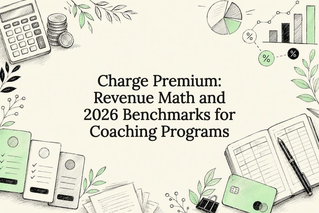 Charge Premium: Revenue Math and 2026 Benchmarks for Coaching Programs