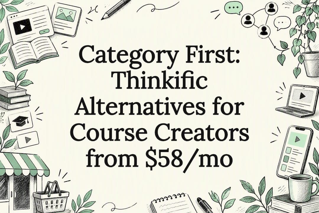 Category First: Thinkific Alternatives for Course Creators from $58/mo