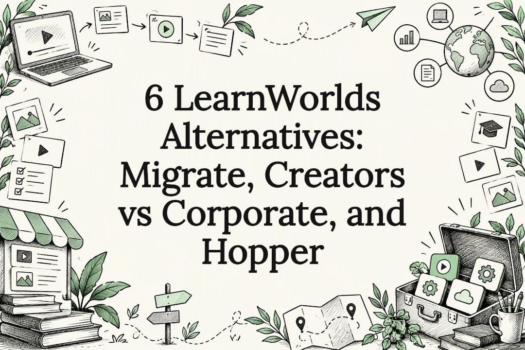 6 LearnWorlds Alternatives: Migrate, Creators vs Corporate, and Hopper